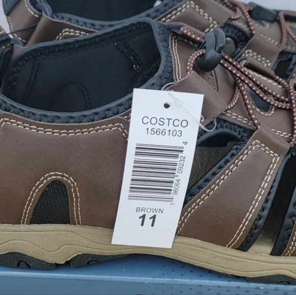 Khombu Mens Brown Fisherman Closed Toe Sandals  Size 11 BRAND NEW - Picture 5 of 9